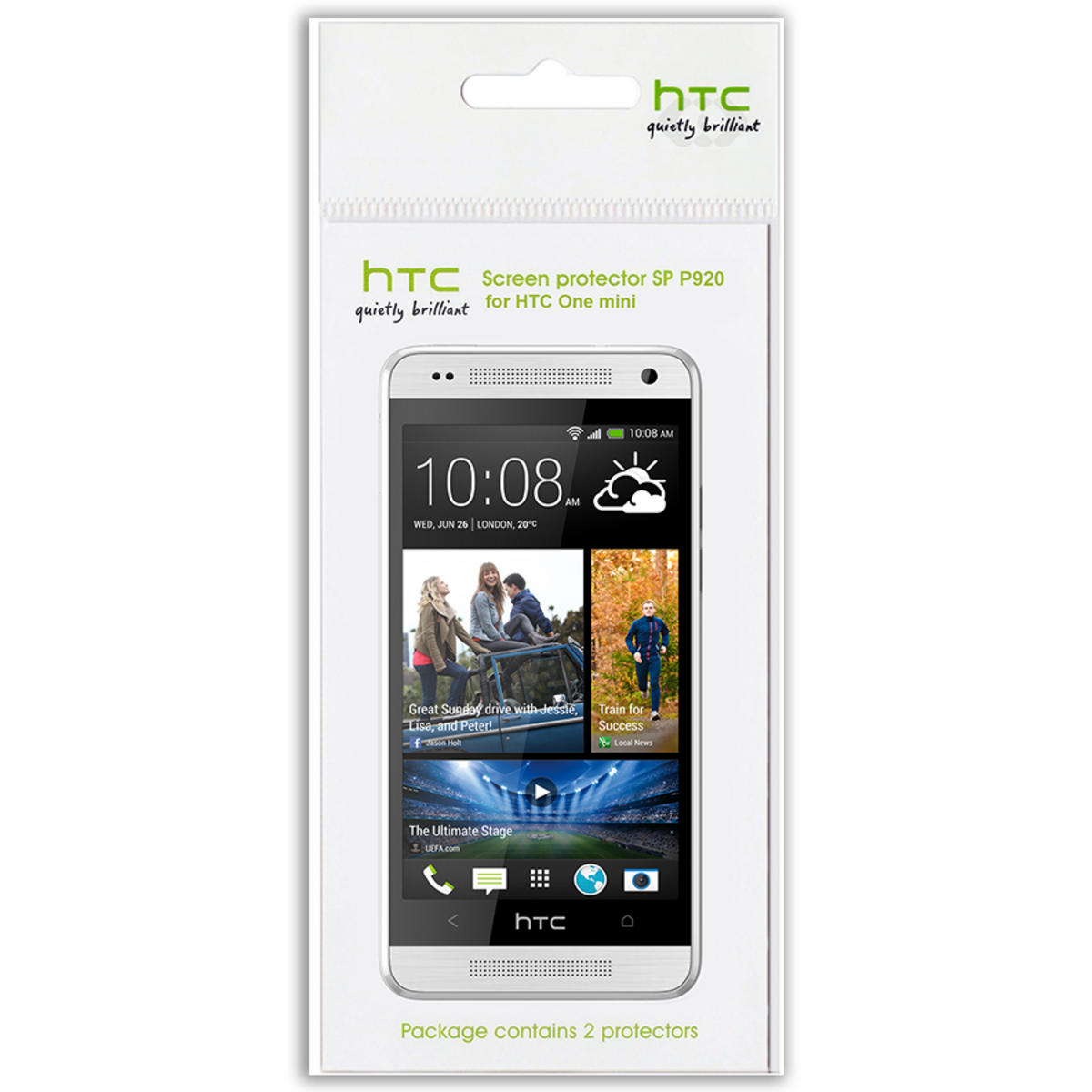 HTC SP P920 Bildschirmschutz One Mini Transparent
