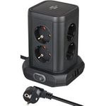 Brennenstuhl Steckdosenturm 8-fach mit 2x USB-A 1x USB-C Power Delivery schwarz (1153560010)