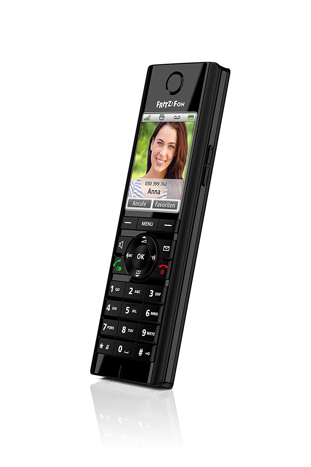 AVM FRITZ!Fon C5 DECT-Komforttelefon für FRITZ!Box (hochwertiges Farbdisplay, HD-Telefonie, Internet-/Komfortdienste, Steuerung FRITZ!Box-Funktionen) (20002748)