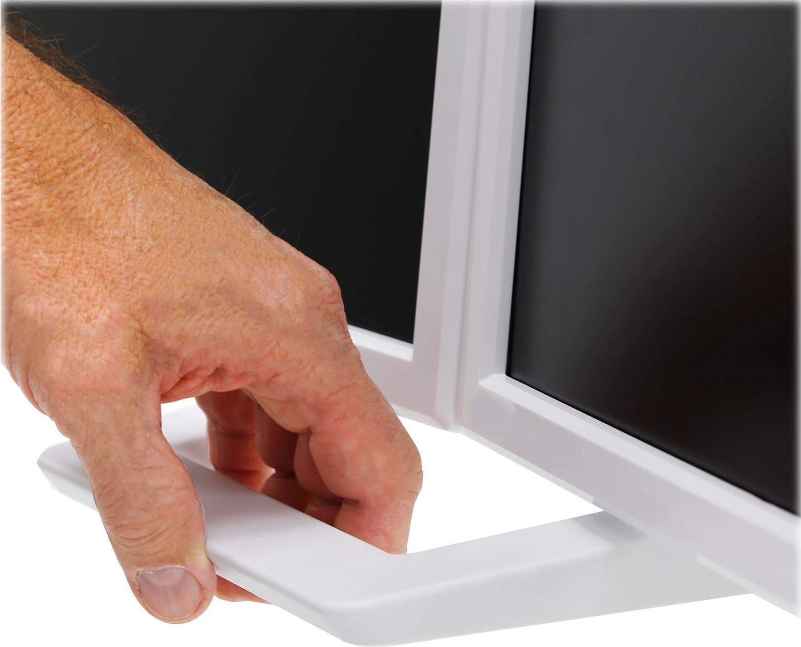 Ergotron HX Dual Monitor Arm Tischhalterung für 2 Monitore bis 32" 29,2 cm Höhenverstellung Weiß