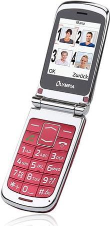 Olympia 2282 Handy 6,1 cm (2.4" ) 90 g Rot - Silber Einsteigertelefon (2282)