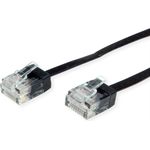 ROLINE UTP Patchkabel Kat6A/Kl.EA Ultraflach schwarz 1m - UTP (21.15.2191)