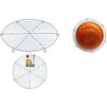 metaltex Draht-Tortenkühler, Durchmesser: 320 mm, grau Material: Draht epoxy, enger Gitterabstand, - 1 Stück (201632000)