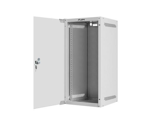 Lanberg WF10-2312-10S Wandmontiertes Regal 12U 20 kg Grau