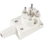 Xavax Schutzkontaktstecker, 5-polig, gewinkelt, wiederanschließbar, 400V/16A (00220799)