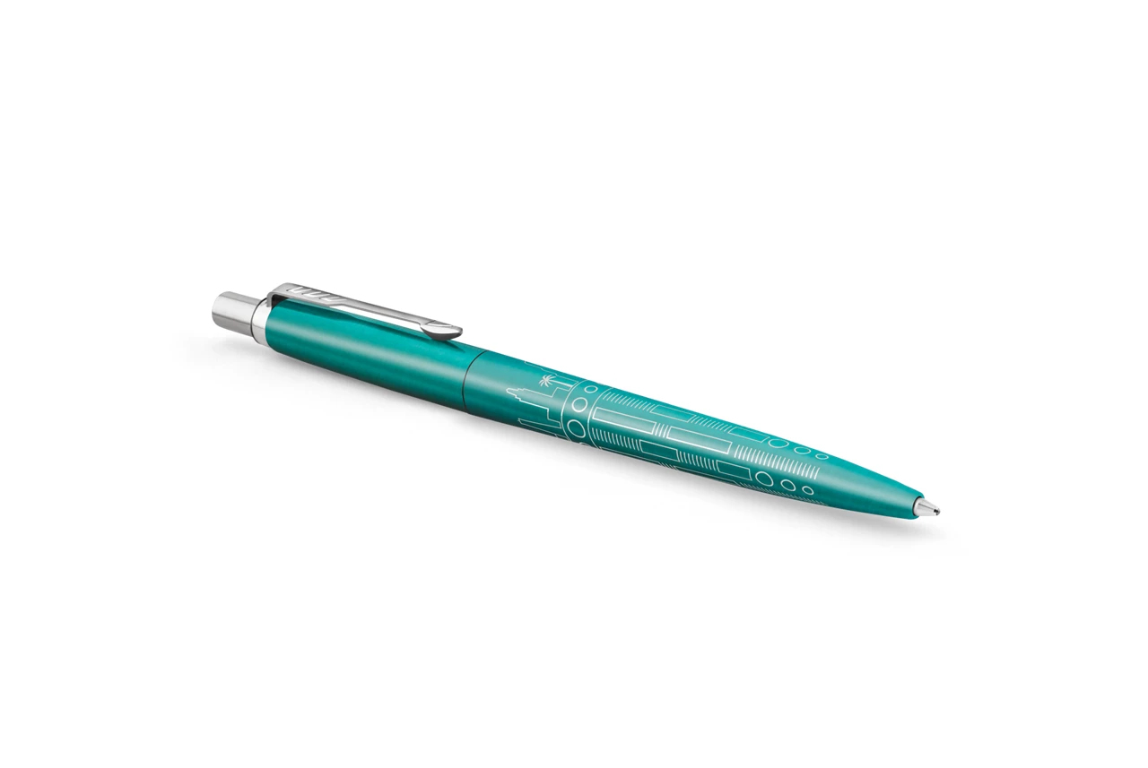 Parker Jotter Special Edition Miami Druckkugelschreiber Mittel Blau
