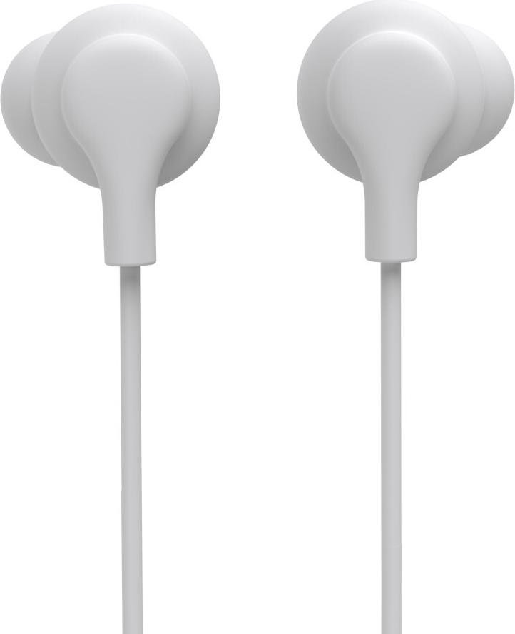 Hama Kopfhörer Popply, In-Ear, Mikrofon, Kabelknickschutz, 3,5 mm, Weiß (00221799)