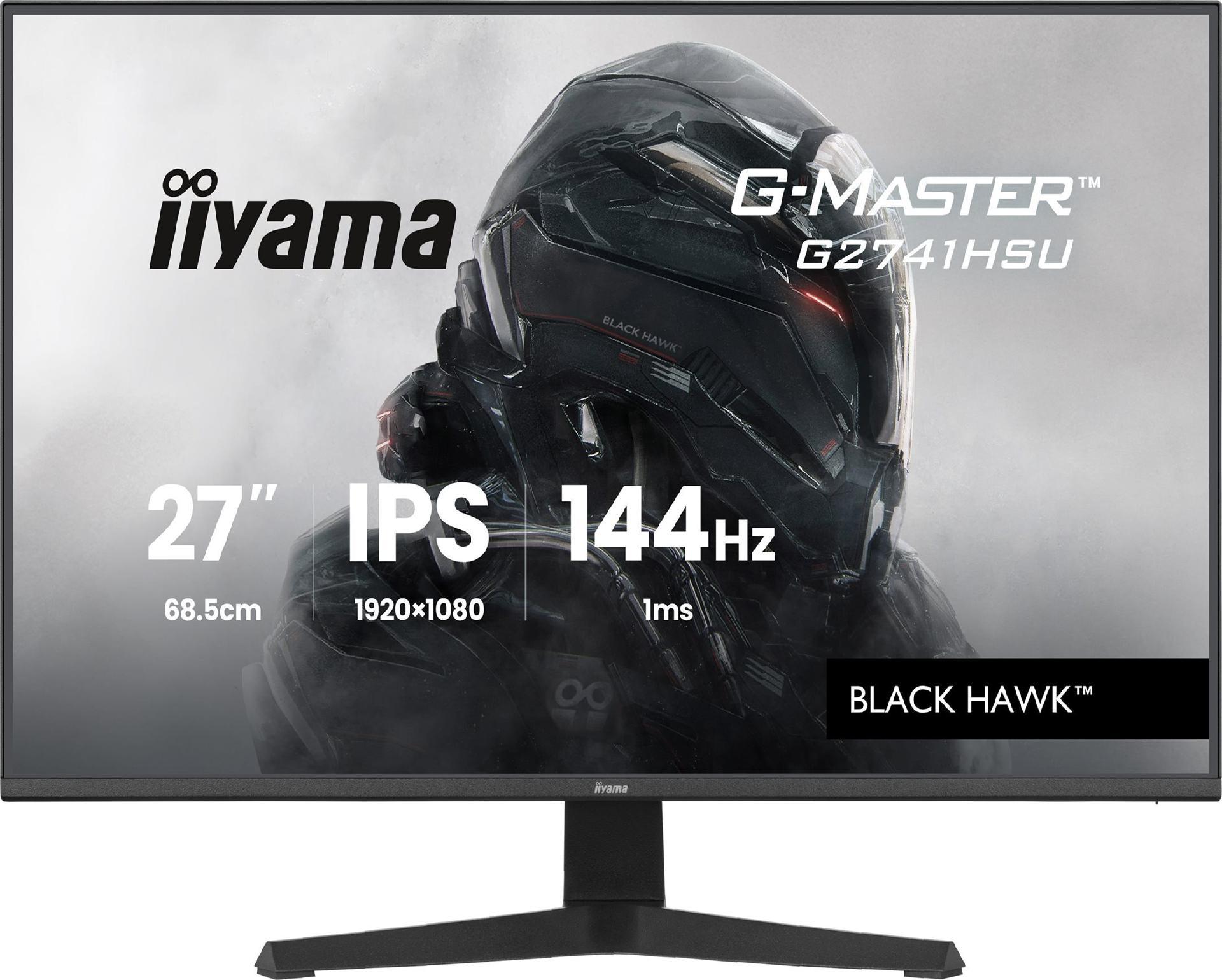 Iiyama G-Master G2741HSU-B1 Black Hawk, Gaming-Monitor 68.6 cm (27 Zoll), schwarz (matt), FullHD, IPS, HDMI, DP, Free-Sync, USB-Hub, 144Hz Panel (G2741HSU-B1) (geöffnet)