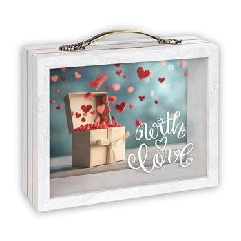 ZEP Andy with Love Spardose 6,5x21 cm Holz/Glas