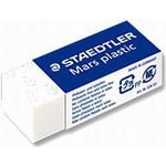 STAEDTLER Kunststoff-Radierer Mars plastic mini, weiß mit Schiebe-Manschette, in Zellophan-Verpackung (526 53)