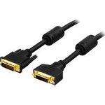 Deltaco DVI-602A DVI-Kabel 2 m DVI-D Schwarz (DVI-602A)