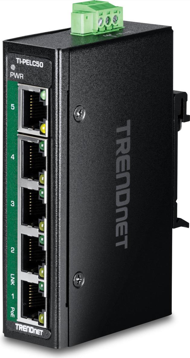 TRENDnet 5-PORT INDUSTRIAL FAST ETHERNE (TI-PELC50)