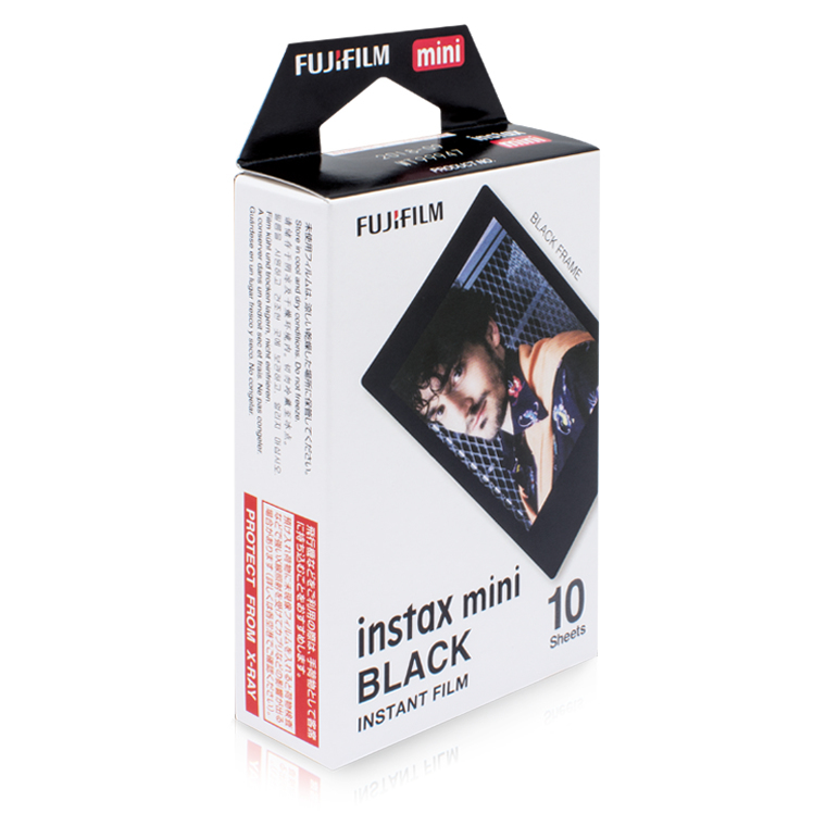 Fujifilm Instax Mini Black Sofortbildfilm 10 Stück Schwarz