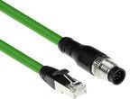 ACT Industrial 3.00 meters Sensor cable M12A 8-pin male to RJ45 male, Ultraflex SF/UTP TPE cable, shielded (SC3811)