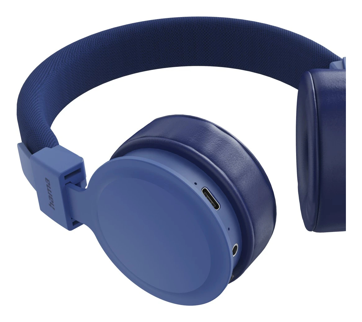 Hama Freedom Lit III On-Ear Bluetooth Kopfhörer faltbar mit Mikrofon Blau