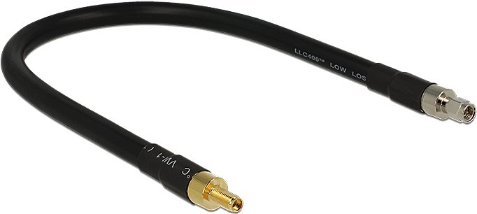 Image of Delock Antennenkabel SMA Stecker > SMA Buchse CFD400 LLC400 0,4 m low loss (13004)