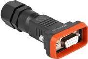 Delock - Datenanschluss - DB-9 (W) - Daumenschrauben - Schwarz, Rot (87803)