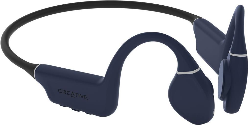 Creative Outlier Free Pro+ Open-Ear Kopfhörer Bluetooth 5.3 Mitternachtsblau, Mattschwarz