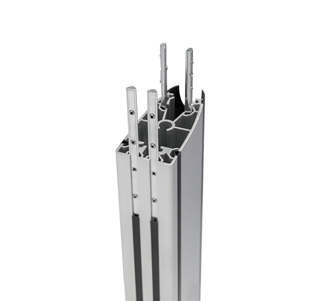B-TECH System X BT8380-180/B V3 Vertikale Säule 1800 mm Aluminium Schwarz