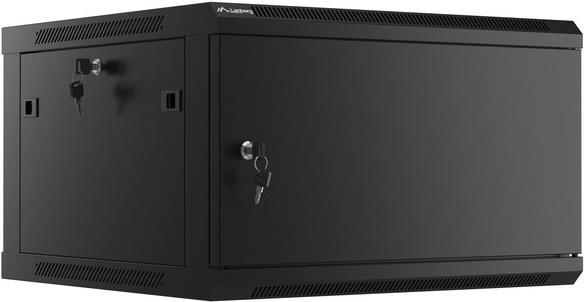 Lanberg WF01-6606-00B Rack 6U Wandmontiertes Regal Schwarz (WF01-6606-00B)