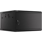 Lanberg WF01-6606-00B Rack 6U Wandmontiertes Regal Schwarz (WF01-6606-00B)
