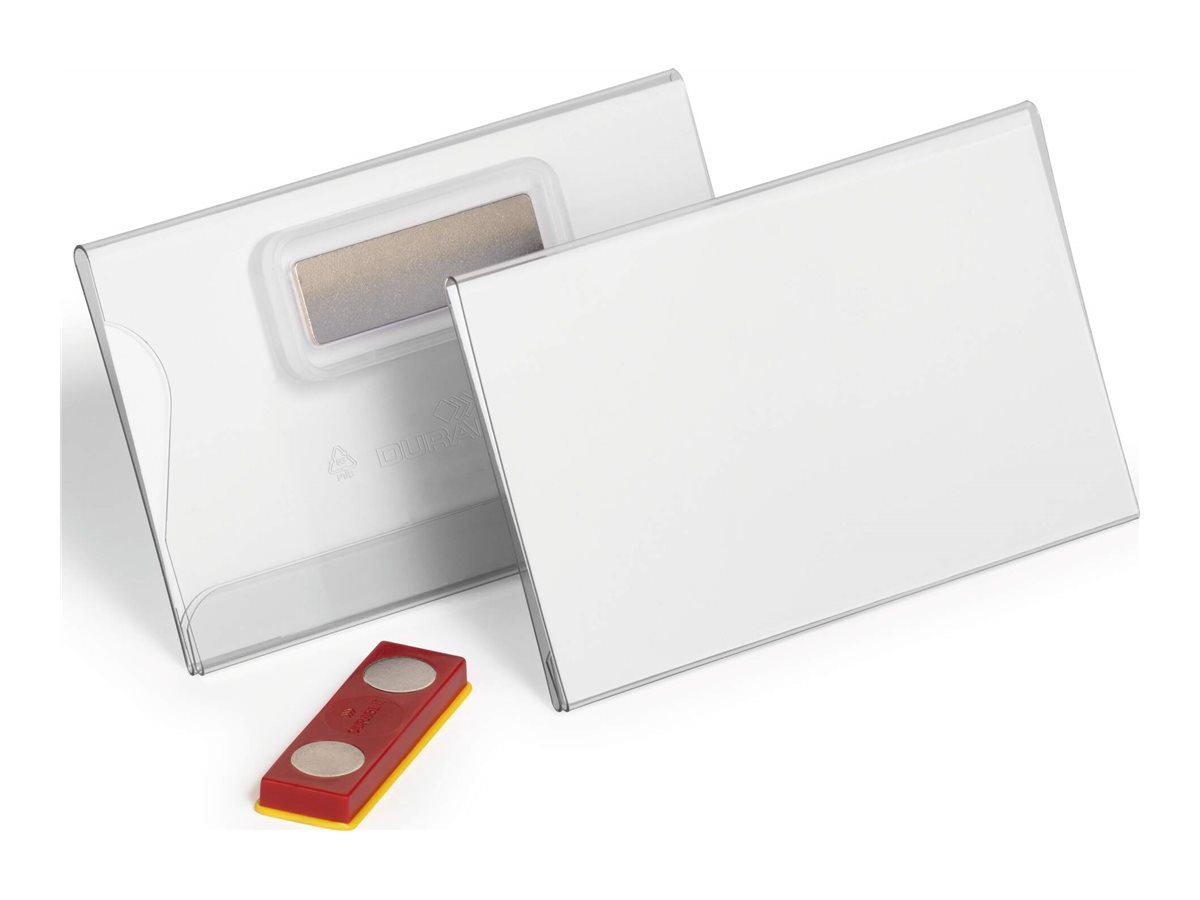 DURABLE Namensschild 54x90 mm Magnet Durchsichtig