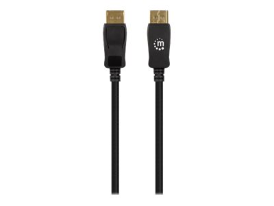 Manhattan DisplayPort 1.4 Kabel 8K@60Hz 4K@120Hz 2 m Schwarz
