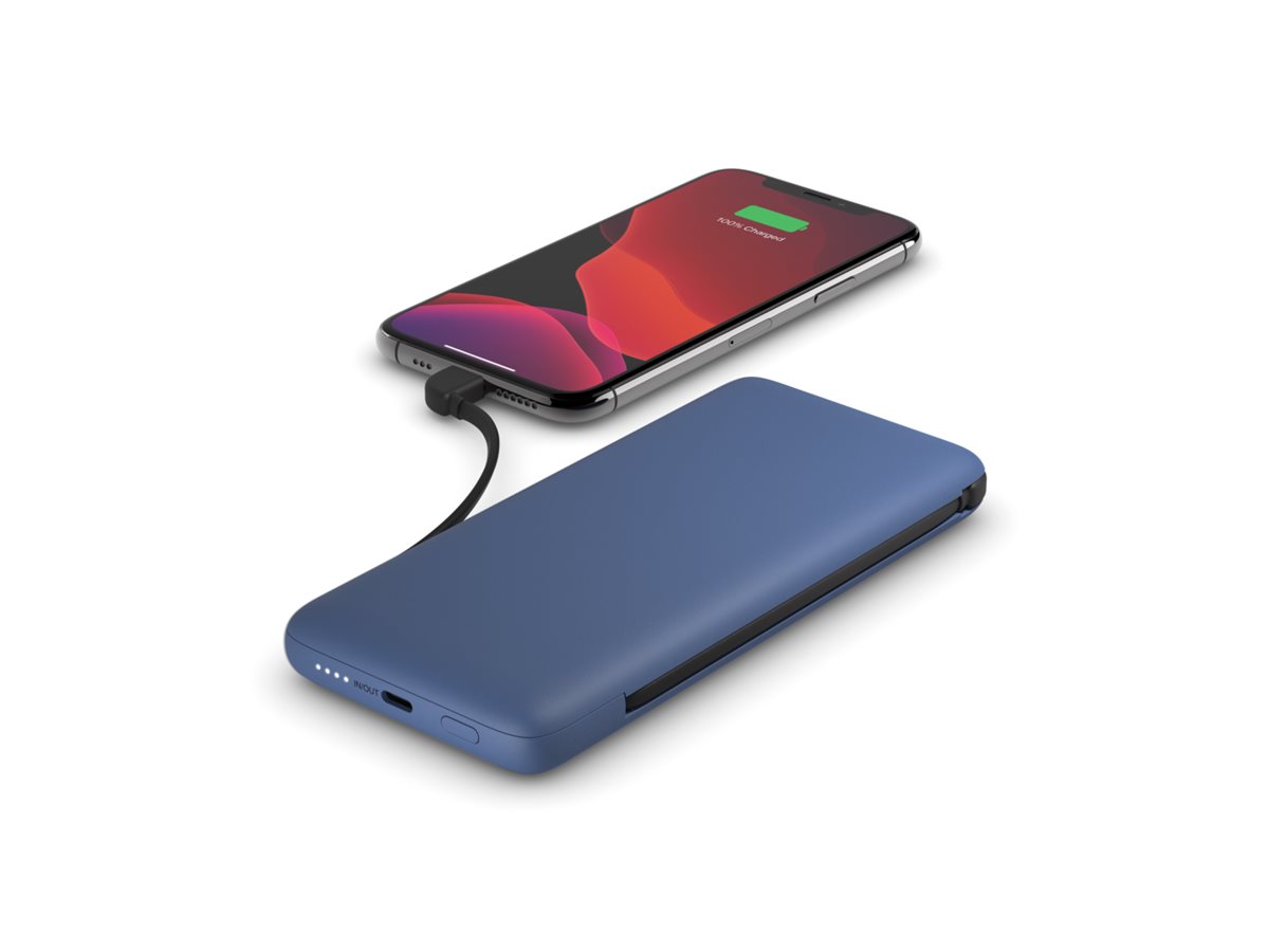 Belkin BoostCharge Plus Powerbank 10.000 mAh 23 W Lightning USB-C Mitternachtsblau