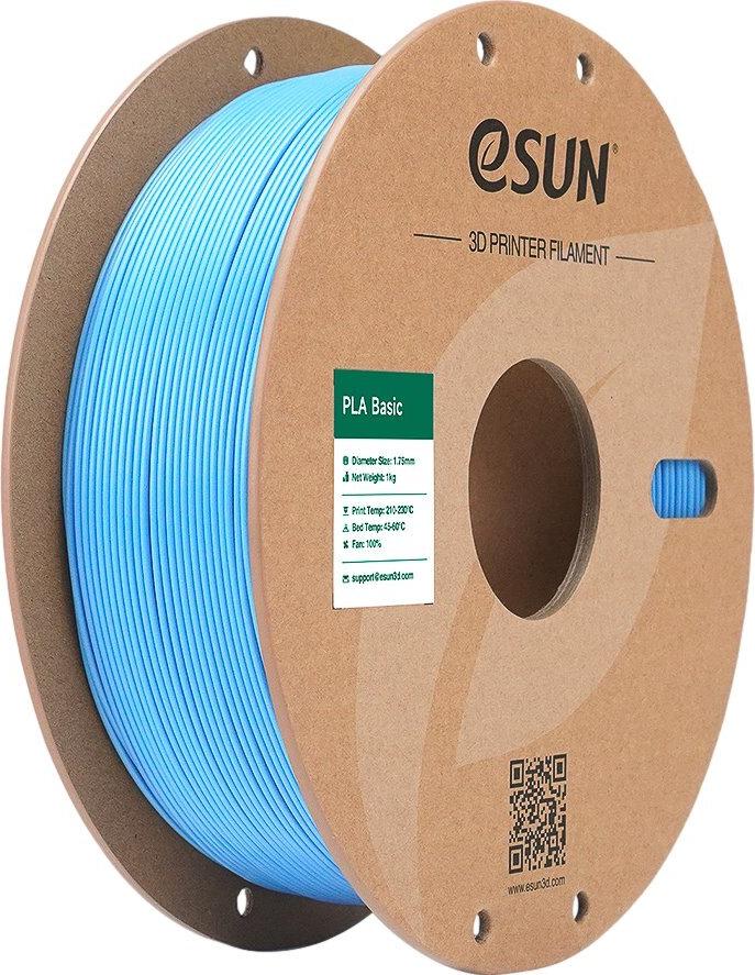 PLA BASIC 1,75mm LIGHT BLUE 1kg ESUN 3D FILAMENT (PLA-BASIC175Q-U1P1)