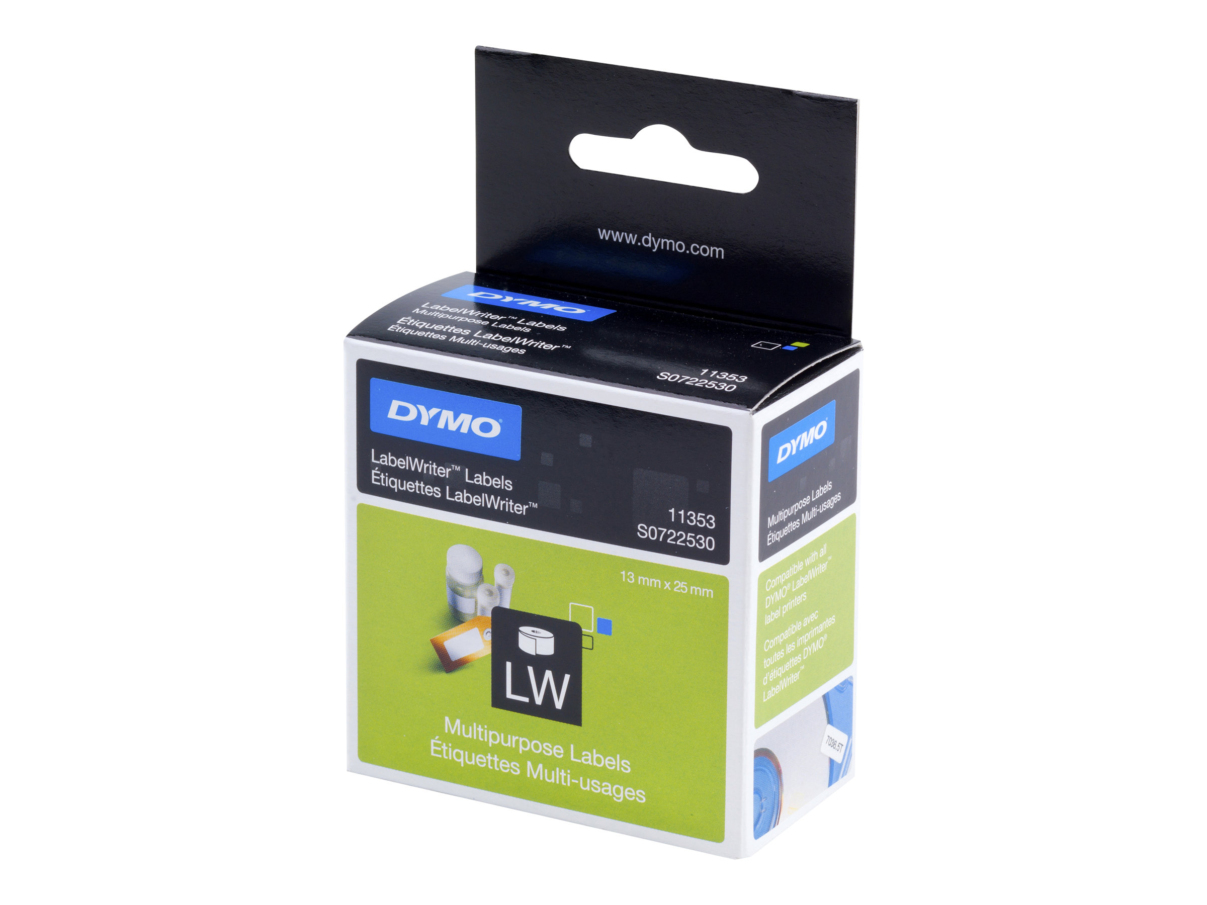 DYMO LabelWriter MultiPurpose Etiketten 13 x 25 mm Weiß