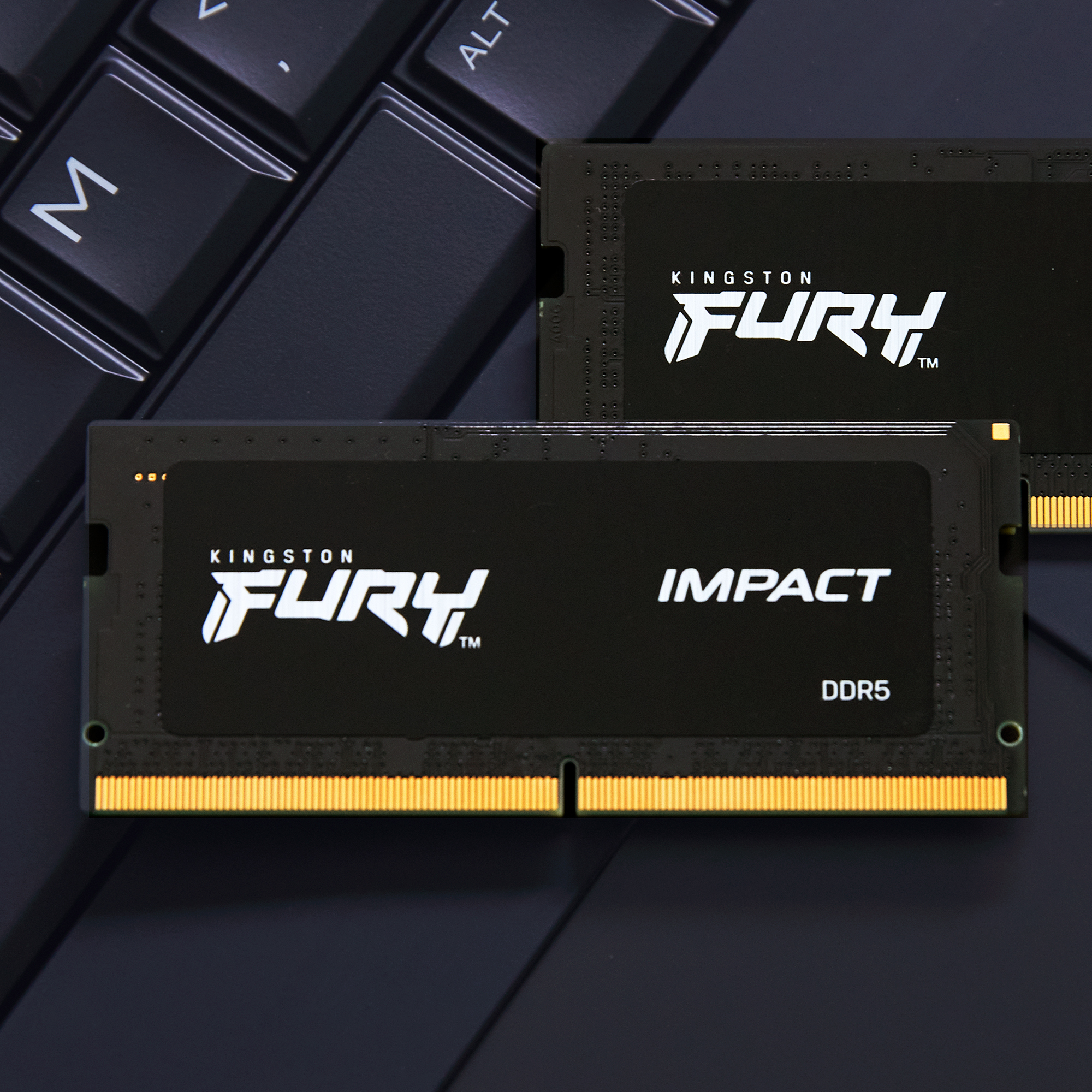 Kingston FURY Impact 32 GB DDR5-6000 CL38 SO-DIMM Kit Schwarz