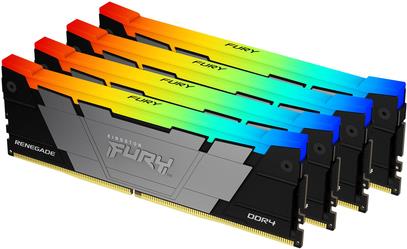 Kingston Technology FURY 128GB 3200MT/s DDR4 CL16 DIMM (4er-Kit) Renegade RGB (KF432C16RB2AK4/128)