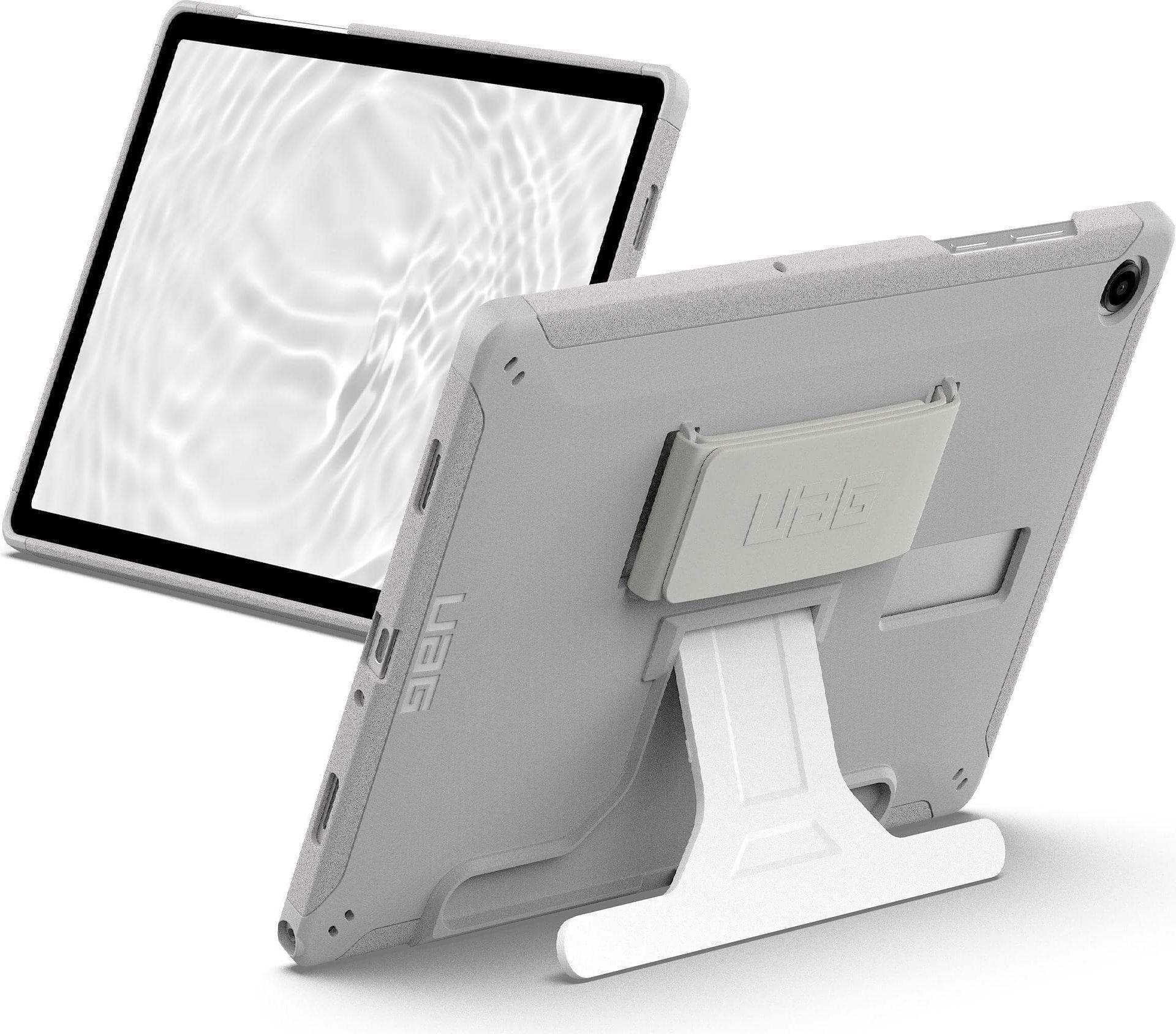 UAG Urban Armor Gear Scout Healthcare Handstrap & Kickstand Case | Samsung Galaxy Tab A11+ (2025) / A9+ (2023) | weiß/grau | bulk | 224462BH4130 (224462BH4130)