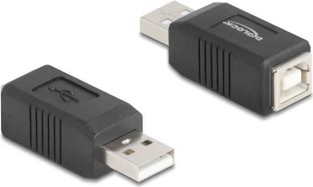 Delock USB 2.0 Adapter Typ-A Stecker zu Typ-B Buchse (67202)