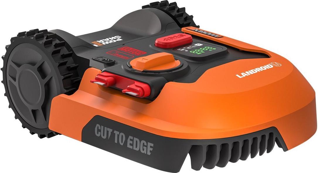 Worx Landroid M WR141E Mähroboter / Akkurasenmäher für Gärten bis 500 qm / Selbstfahrender Rasenmäher für einen ordentlichen Rasenschnitt (WR141E)