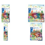 STAEDTLER Dreikant-Buntstift Noris colour, 6er Kartonetui dreieckig, 100% PEFC, aus Wopex-Material, Länge: 176 mm, - 1 Stück (187 C6)