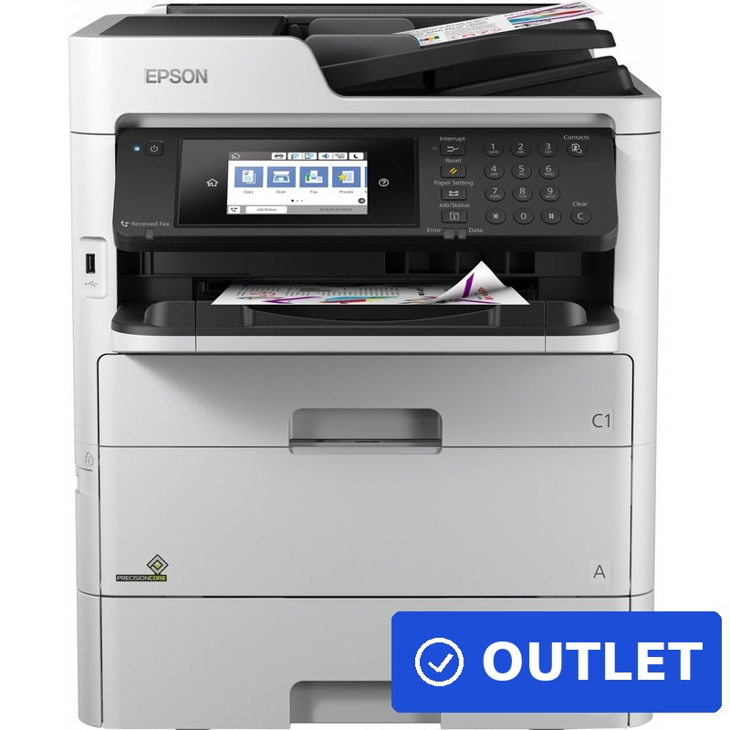 Epson WorkForce Pro WF-C579RD2TWF Multifunktionsdrucker Farbe Tintenstrahl 24 ppm A4 WLAN (C11CG77401BR) (geöffnet)