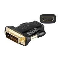 Wentronic Goobay HDMI™/DVI-D Adapter, HDMI™ Standard-Buchse (Typ A), Schwarz - 19-pol. HDMI™-Buchse>DVI-D (24+1) Stecker (69931)