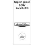 HEIN Industrieschilder HEIN 178610 Grundplakette Geprüft gemaessDGUV Vorschrift 3 Folie selbstkl. (178610)