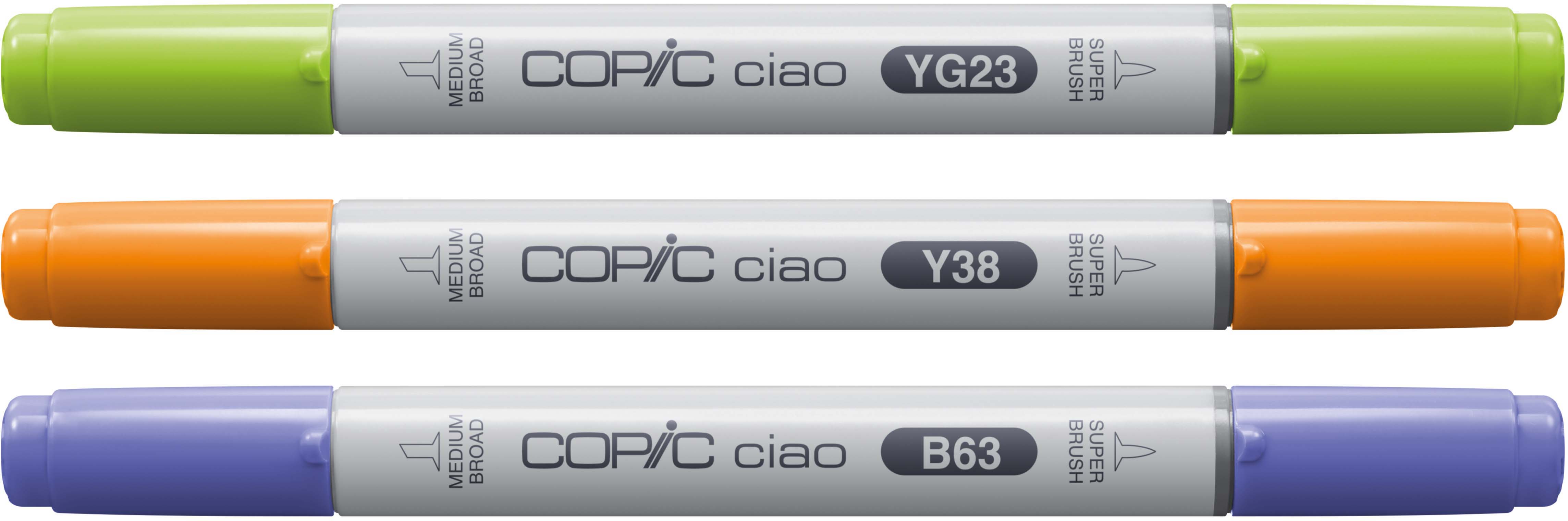 Copic Ciao Botanic Palette Layoutmarker-Set 3 St. Blau Grün Orange
