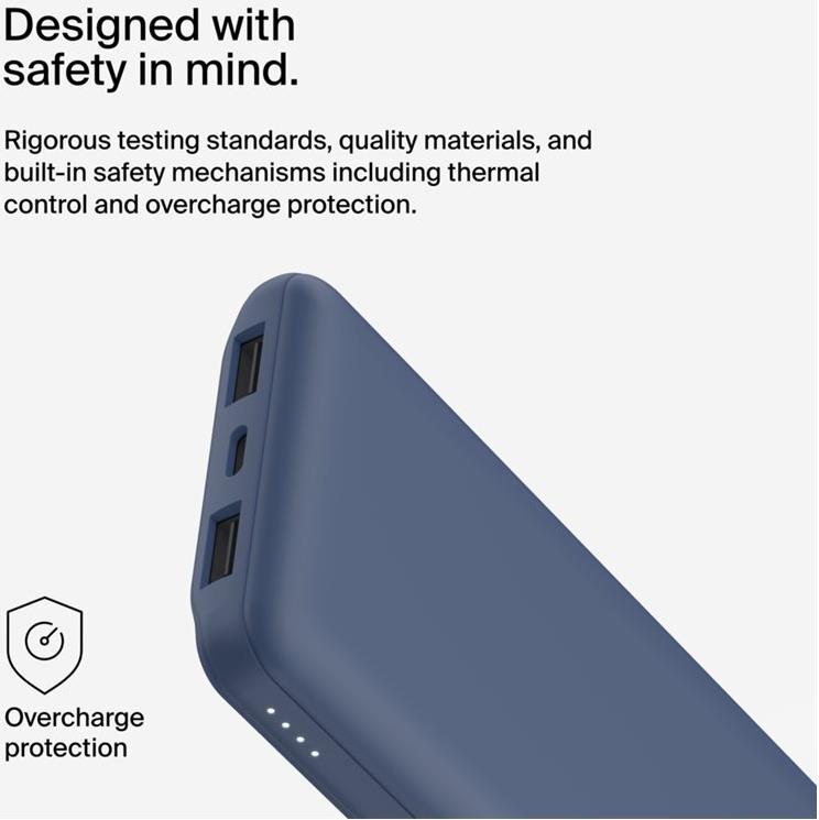 Belkin BoostCharge BPB011BTBL Powerbank 10000 mAh 18 W Blau