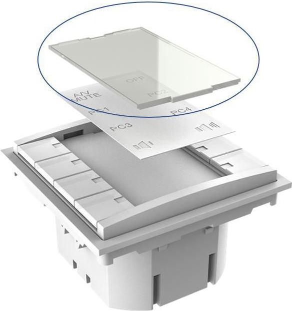 Vivolink Plexiglass plate as sparepart (VLCP8B-PLEXIGLASS)