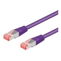 RNS® Patchkabel mit Rastnasenschutz, Cat. 6A, S/FTP, PIMF, halogenfrei, 500MHz, violett, 0,5m, Good Connections (8060-H005V)