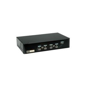 ROLINE KVM Switch,DP,USB,4 Ports,schwarz (14.01.3329)