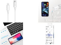 Logilink - Lightning-Kabel - Lightning (M) bis USB-C (M) - 1 m - weiß - unterstützt Stromversorgung - für Apple iPad/iPhone/iPod (Lightning) (UA0359)
