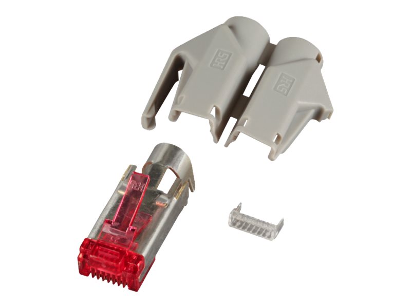 EFB-Elektronik Hirose RJ45 Stecker TM21 Cat. 6 STP, 50 Stück, Grau