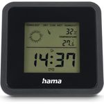Hama Thermometer und Hygrometer Borneo, digital, für innen, Schwarz (00185890)