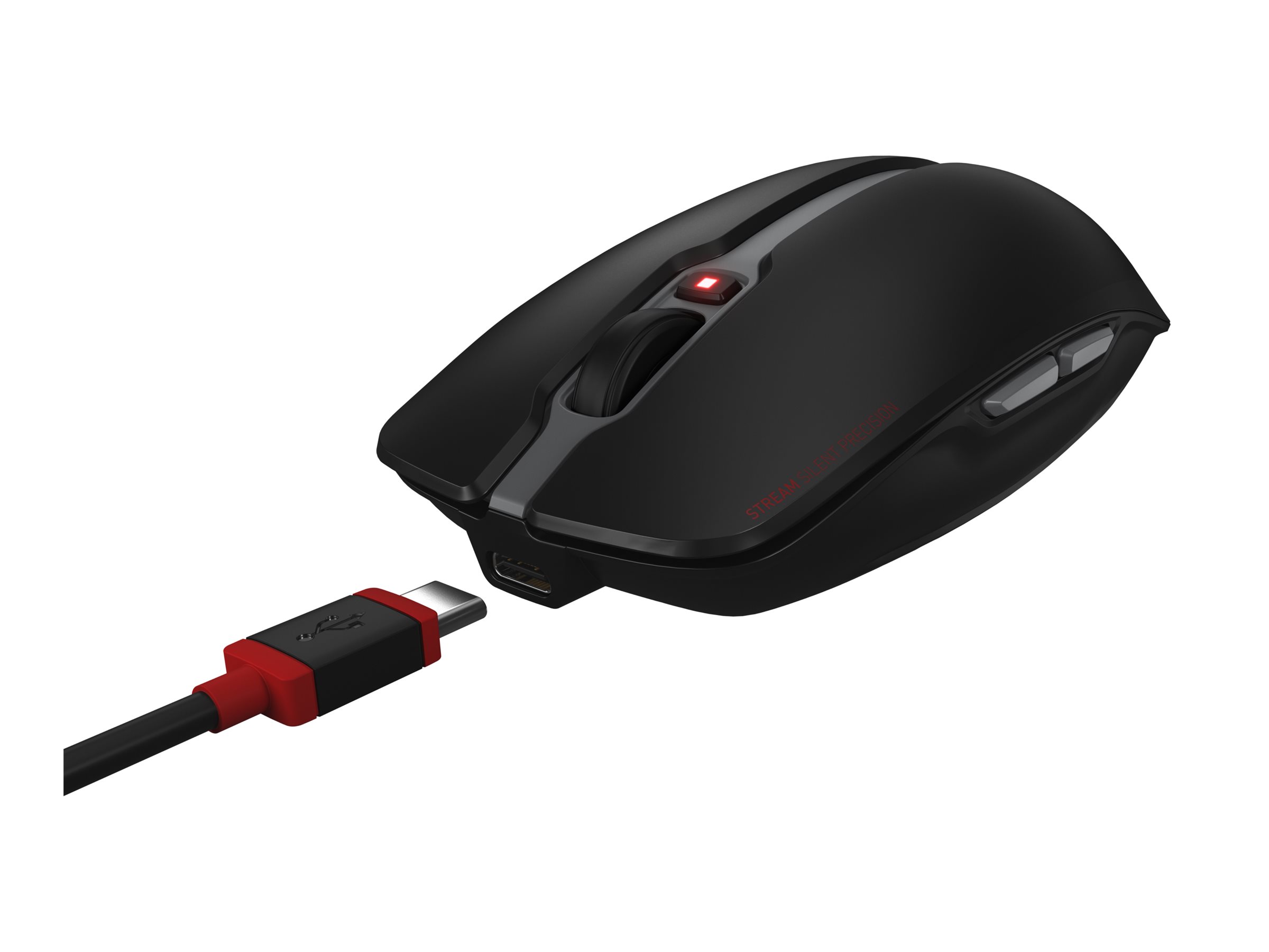 CHERRY STREAM DESKTOP RECHARGE Tastatur-und-Maus-Set 2.4 GHz QWERTZ Schwarz