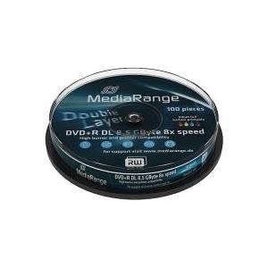 MediaRange DVD+R DL 8,5 GB (8fach, 10 Stück, bedruckbar) (MR468)