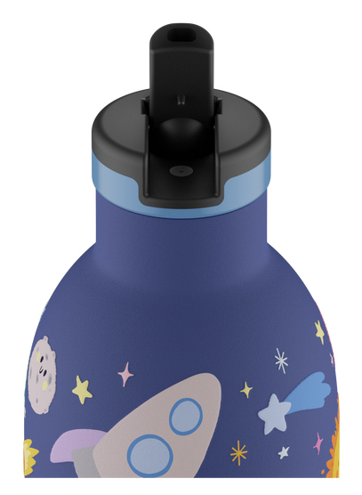 24Bottles Kids Insulated Bottle Space Friends 330 ml Dunkelblau
